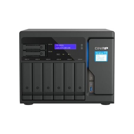 QNAP TS-855X SAN Torre Intel Atom® C5125 8 GB DDR4 0 TB QNAP QTS Negro