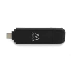 Ewent EW1075 lector de tarjeta USB 3.2 Gen 1 (3.1 Gen 1) Type-A Type-C Negro