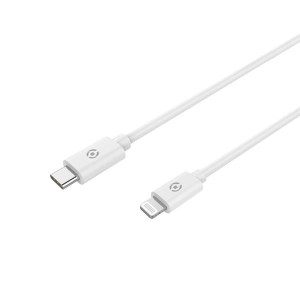 Celly USBLIGHTTYPECWH cable de teléfono móvil Blanco 1 m USB C Lightning