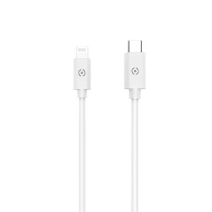 Celly USBLIGHTTYPECWH cable de teléfono móvil Blanco 1 m USB C Lightning
