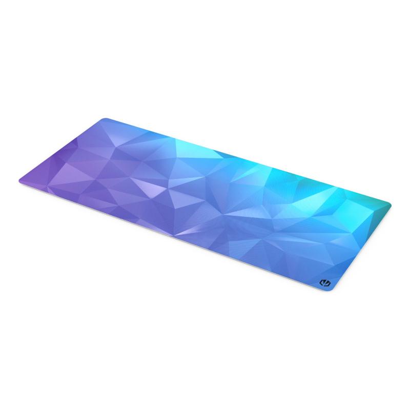 Crystal Blue XL Alfombrilla de ratón para juegos Negro, Azul