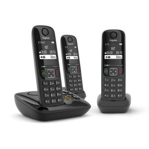 AS690A Trio Teléfono DECT/analógico Negro