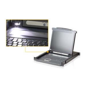 ATEN Consola LCD single rail (VGA, PS 2-USB)