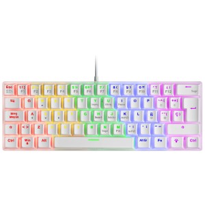 Mars Gaming MK60 teclado Juego USB QWERTY Español Blanco