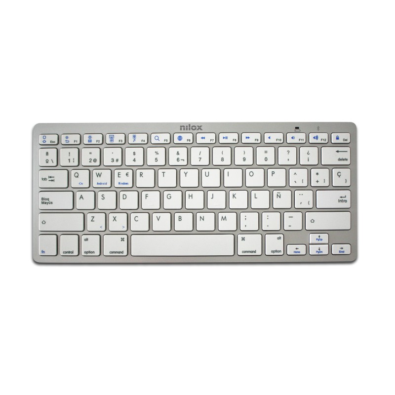 Nilox Teclado Bluetooth Silver