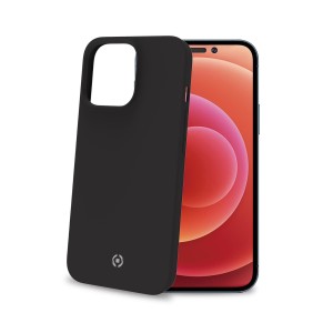Celly Cromo funda para teléfono móvil 17 cm (6.7") Negro