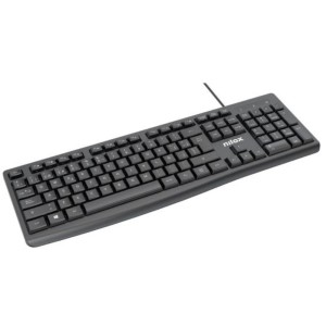 Nilox NXKBE000013 teclado Oficina USB Español Negro
