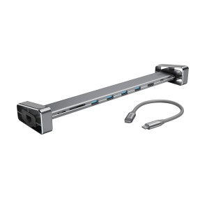 Hama 00200103 base para portátil y replicador de puertos USB 3.2 Gen 1 (3.1 Gen 1) Type-C Gris