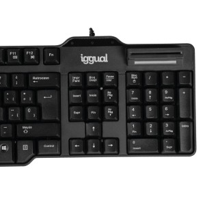 iggual Teclado inteligente CK-ID-DNI SMART negro