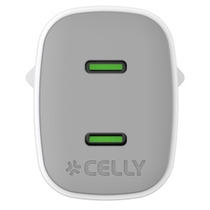 Celly UPTC2USBC45WWH cargador de dispositivo móvil Universal Blanco Corriente alterna Carga rápida Interior
