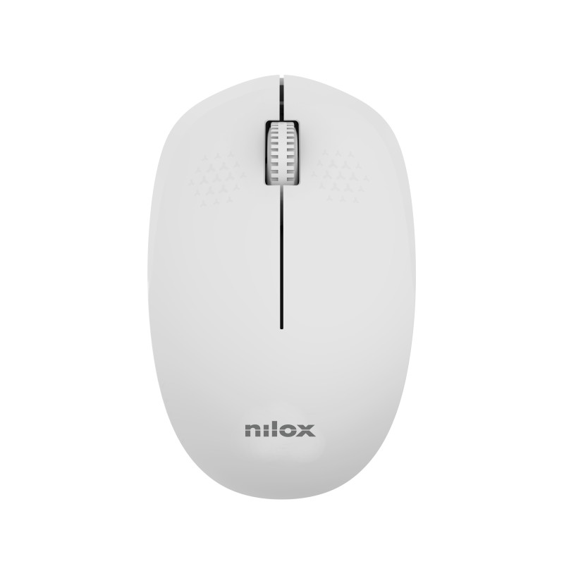 Nilox Ratón Wireless 1000 DPI, 3 botones, Gris