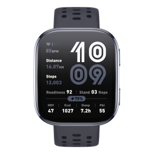 Amazfit Bip 6 Black 5 cm (1.97") AMOLED Digital 390 x 450 Pixeles Pantalla táctil Negro GPS (satélite)