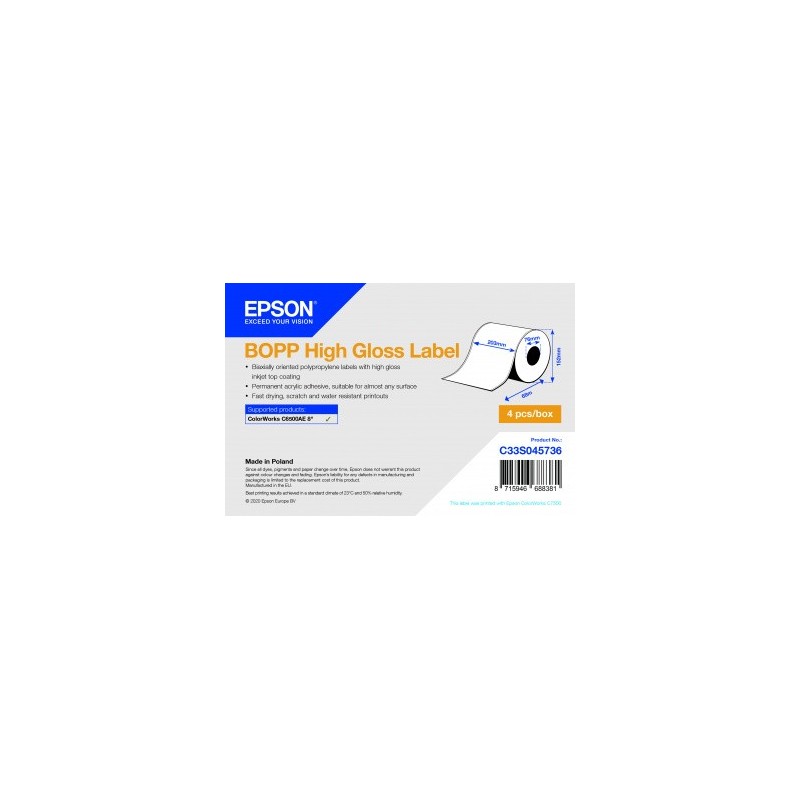 Epson C33S045736 etiqueta de impresora