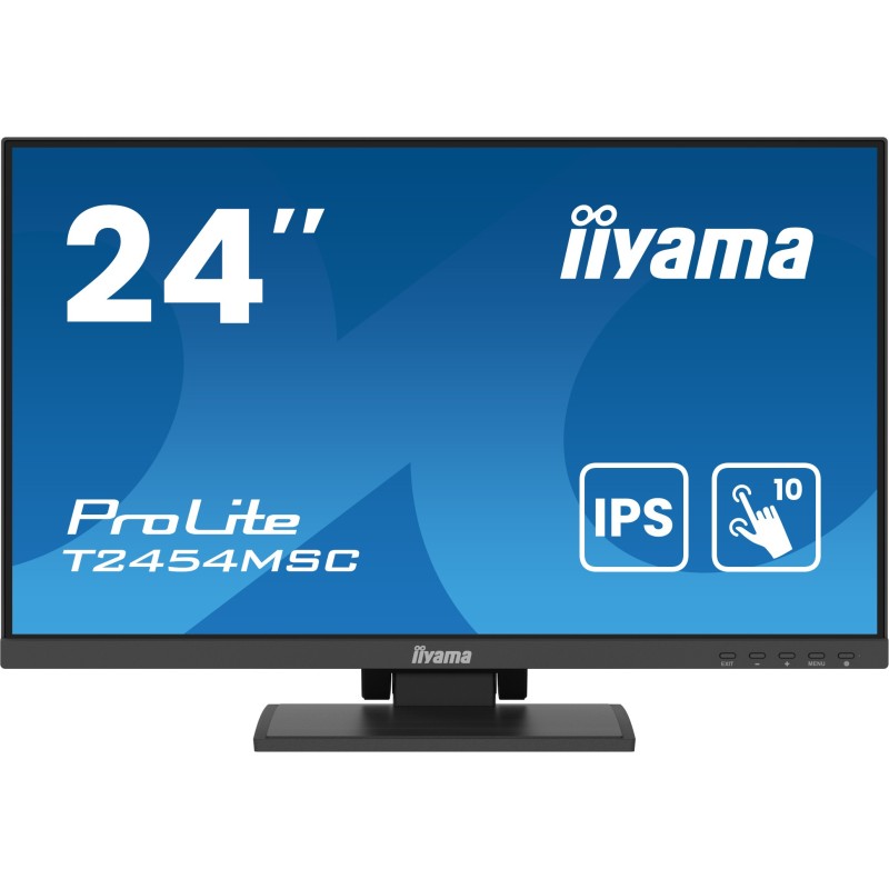 iiyama ProLite T2454MSC-B2AG pantalla para PC 60,5 cm (23.8") 1920 x 1080 Pixeles Full HD LED Pantalla táctil Multi-usuario iiyama ProLite T2454MSC-B2AG pantalla para PC 60,5 cm (23.8") 1920 x 1080 Pixeles Full HD LED Pantalla táctil Multi-usuario