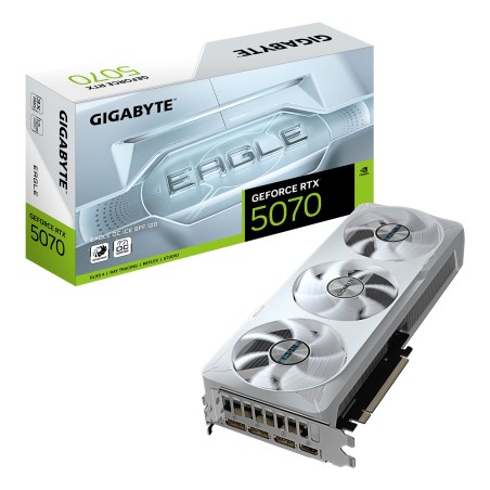 GIGABYTE GeForce RTX 5070 EAGLE OC ICE SFF 12G Tarjeta Gráfica - 12GB GDDR7, 192 bits, PCI-E 5.0, 2587 MHz Core Clock, 3 x DP