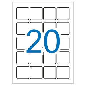 12847 etiqueta de impresora Blanco