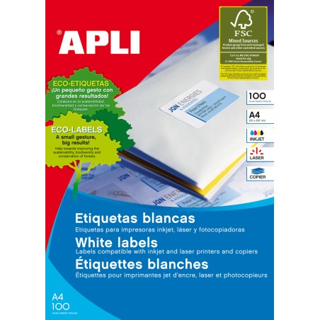 02416 etiqueta de impresora Blanco Etiqueta para impresora autoadhesiva