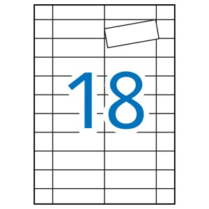 10388 etiqueta de impresora Blanco