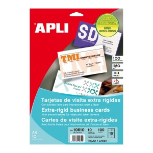 10610 tarjeta de visita Laser/Inyección de tinta Blanco 10 pieza(s)