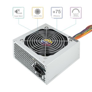 TooQ TQAPOLO-550SP unidad de fuente de alimentación 550 W 20+4 pin ATX ATX Plata