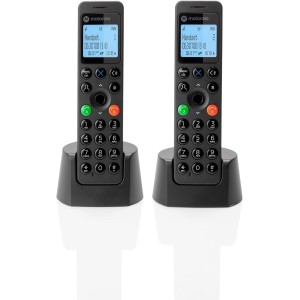 MOTOROLA DOT202 teléfono DECT DUO Negro