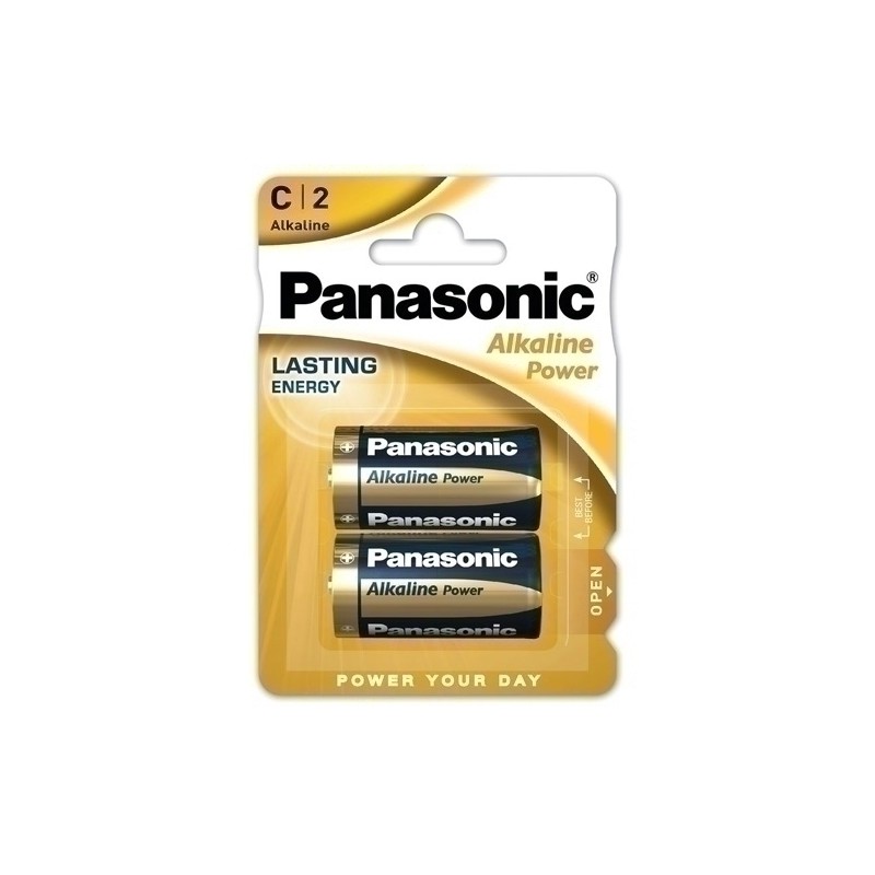 PILAS PANASONIC ALKALINE LR14 B/2
