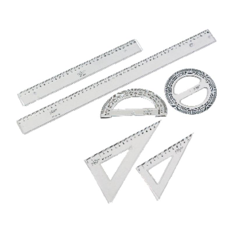 FBO REGLA PLANA TRANSPARENTE 60CM 41160