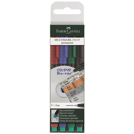 MULTIMARK marcador permanente Negro, Azul, Verde, Rojo 4 pieza(s)