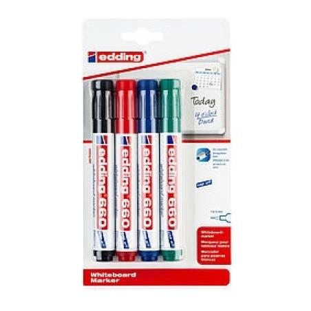 4-660-4-1999 marcador 4 pieza(s) Surtido Negro, Azul, Verde, Rojo