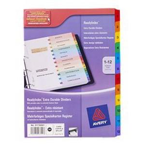 ReadyIndex Dividers divisor Multicolor 12 pieza(s)