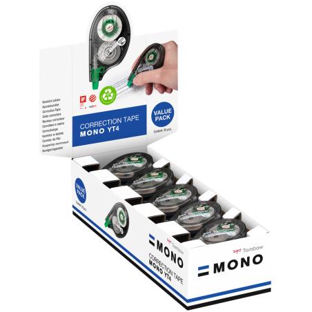 MONO YT4 20pcs corrección de películo/cinta 10 m Blanco 20 pieza(s)