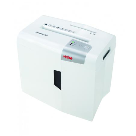 X8 triturador de papel Corte en partículas 58 dB 22 cm Plata, Blanco