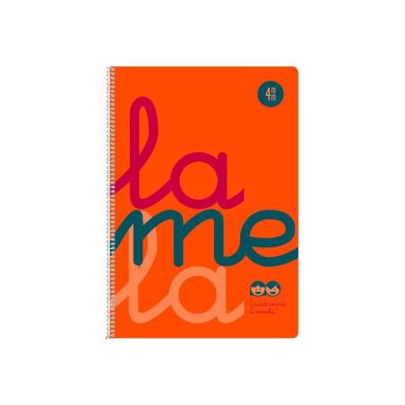 Cuaderno Fº polipropileno C4 80 hojas 90 grs naranja 7FTP004N