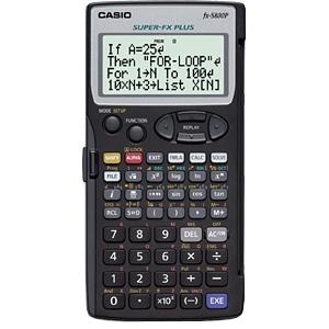 FX-5800P calculadora Bolsillo Calculadora científica Negro
