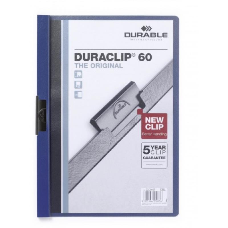 Duraclip 60 archivador Azul, Transparente PVC