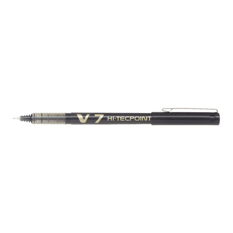 Hi-Tecpoint V7 Bolígrafo cilíndrico Negro