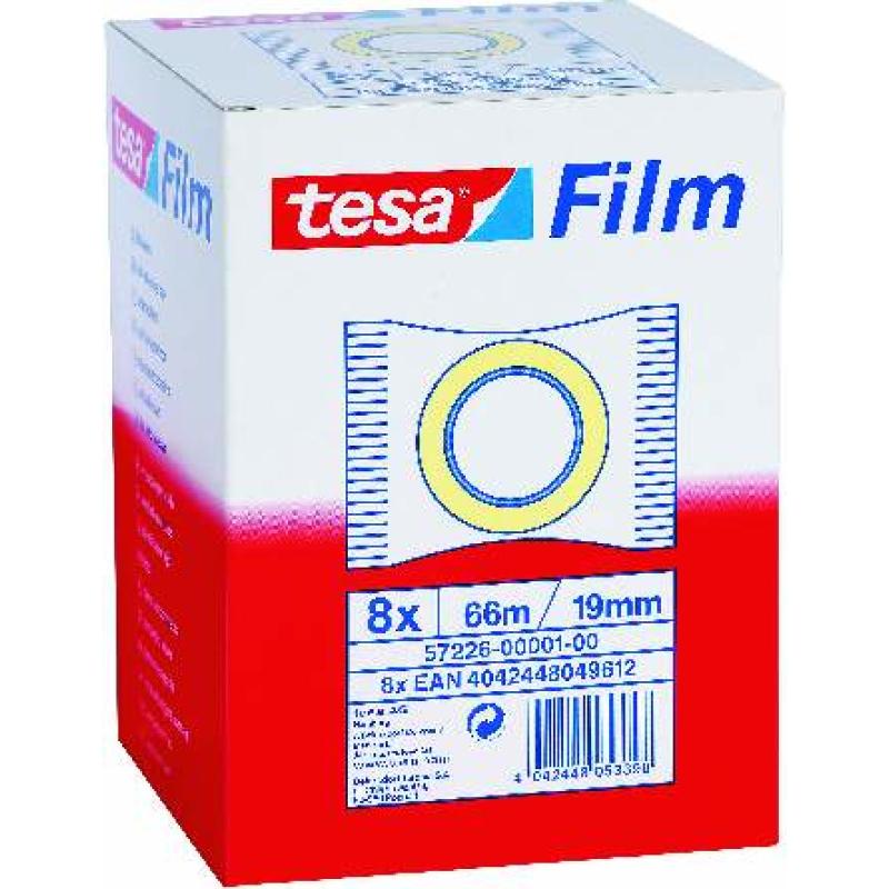 57226 cinta adhesiva 66 m Transparente 8 pieza(s)