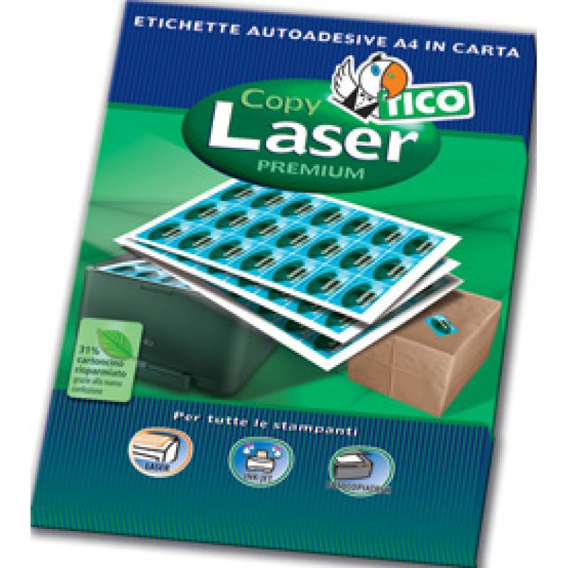 Copy laser premium etiqueta autoadhesiva Blanco 100 pieza(s)