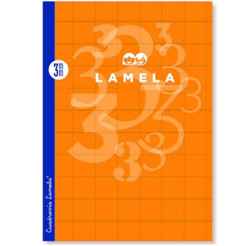 LIBRETA LAMELA FORMATO A4 RAYADO 3 MM - 50 HOJAS POLIPROPILENO 90 GRS. LAMELA 06A4P03