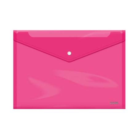 SOBRES POLIPROPILENO BROCHE ROSA FOLIO APAISADO 360X255 DOHE 91477