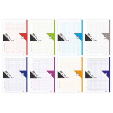 RECAMBIO DE COLORES 90 GRS. A-4 (210X297MM.) 100 HOJAS COLOR GRIS PACSA 21043