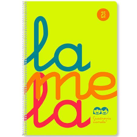 CUADERNO FOLIO PLASTIC RAYADO 2,5 MM 80 HOJAS 90 GRS COLORES SURTIDOS LAMELA 7FTP002S