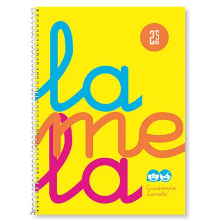 CUADERNO CUARTO FLÚOR POLIPROPILENO RAYADO 2,5 MM.COLORES SURTIDOS LAMELA 7CTP002S