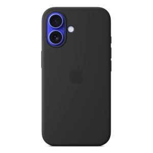 Funda de silicona con MagSafe para el iPhone 16 - Negro