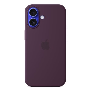 Funda de silicona con MagSafe para el iPhone 16 - Ciruela