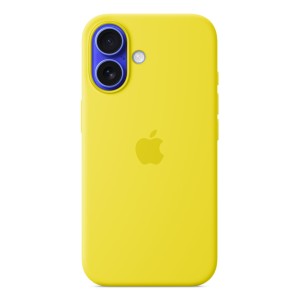Funda de silicona con MagSafe para el iPhone 16 - Amarillo carambola