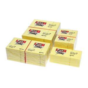 BLOC 100 NOTAS ADHESIVAS 75X75MM AMARILLAS FIXO 65205460