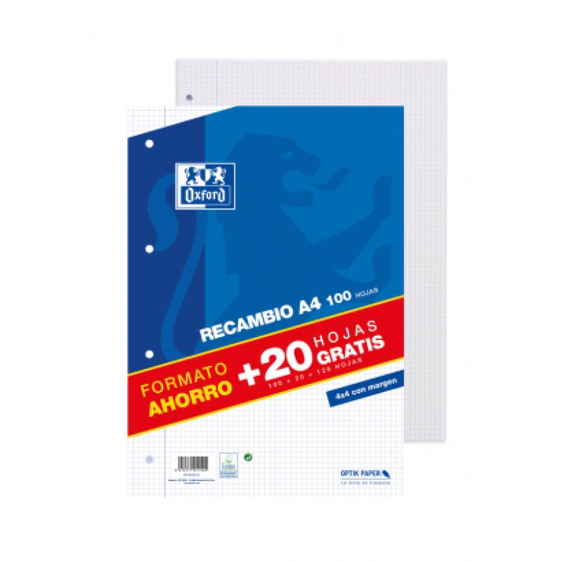400058179 papel de cuaderno 210 x 297 mm (A4) 120 hojas