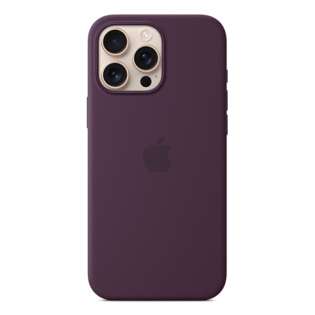 Funda de silicona con MagSafe para el iPhone 16 Pro Max - Ciruela