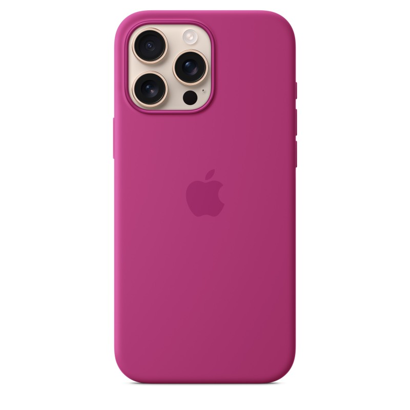 Funda de silicona con MagSafe para el iPhone 16 Pro Max - Fucsia